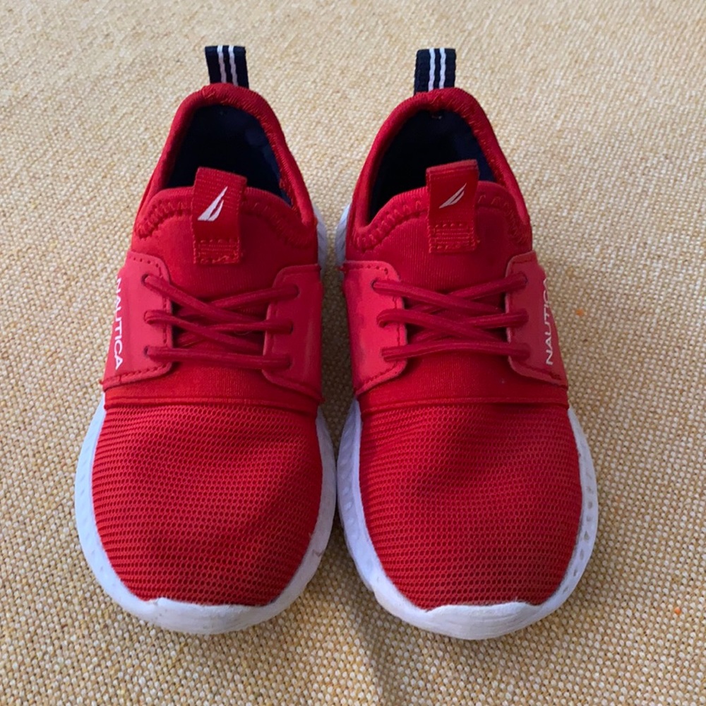 Toddler boys red NAUTICA sneakers